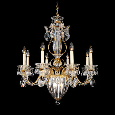 Bagatelle 8 Light Chandelier with Handcut Crystals