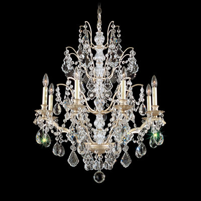 Bordeaux 8 Light Chandelier Color: Heirloom Bronze Crystal Color: Legacy Clear