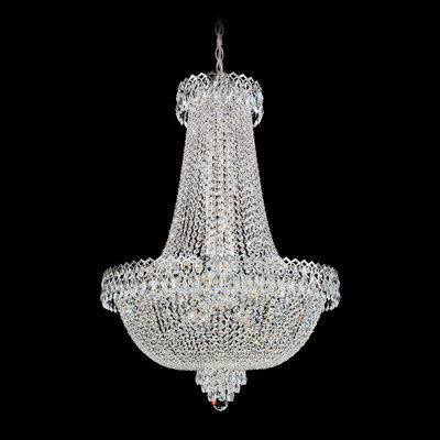 Camelot Chandelier Size / Color: 32 H x 22.5 W x 22.5 D / Black Pearl