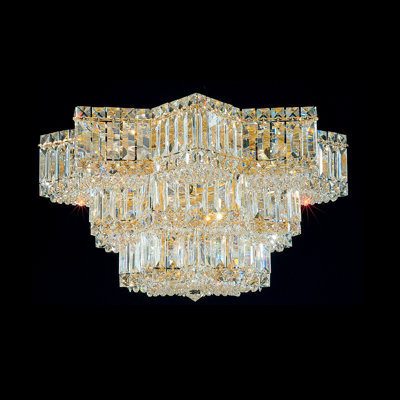 Equinoxe 13 Light Flush Mount Finish: Silver