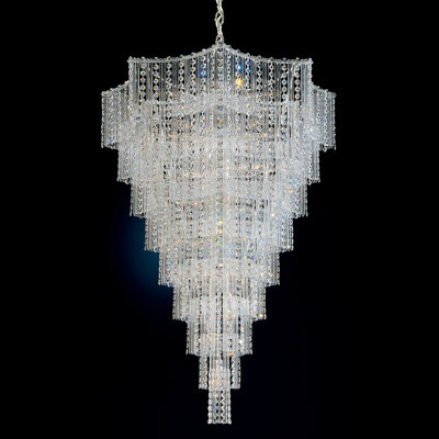 Jubilee Foyer Pendant Size: 40 H x 27.5 W x 27.5 D Color: Silver