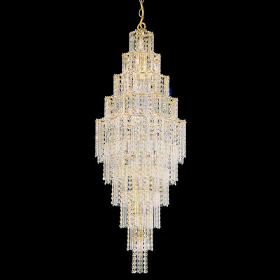 Jubilee Foyer Pendant Size: 44.5 H x 17 W x 17 D Color: Gold