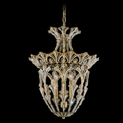 Rivendell 4 Light Foyer Pendant Finish: Tourmaline Crystal Color: Swarovski Spectra