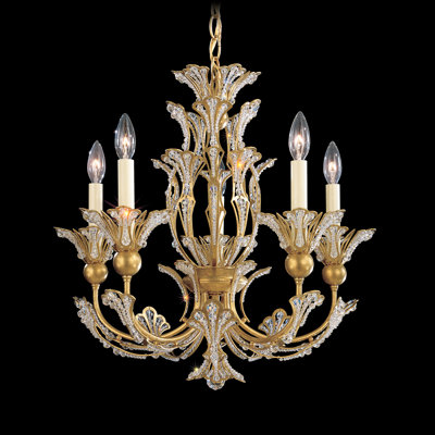 Rivendell 5 Light Chandelier Finish: Tourmaline Crystal Color: Strass Clear