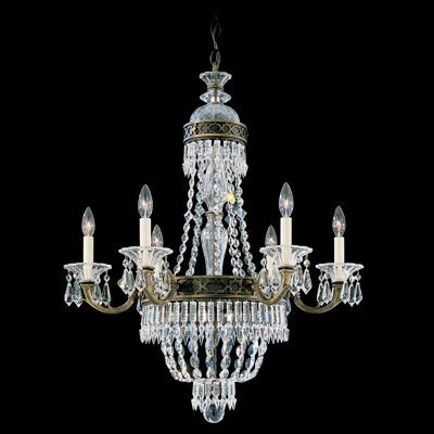 Romanoff 6 Light Chandelier Color: Heirloom Bronze