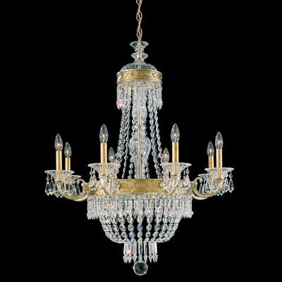 Romanoff 10 Light Chandelier Color: Black