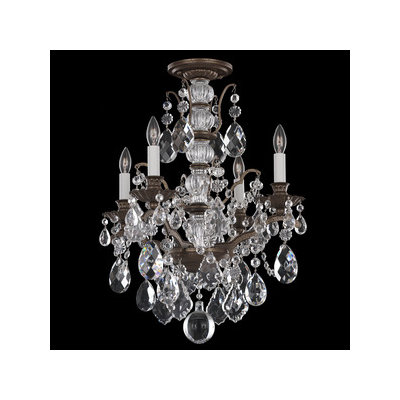 Bordeaux 4 Light Chandelier Finish: French Gold Crystal Color: Soft
