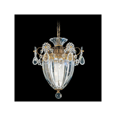 Bagatelle 1 Light Pendant Size: 12.5 H Finish: Etruscan Gold with Handcut Crystals
