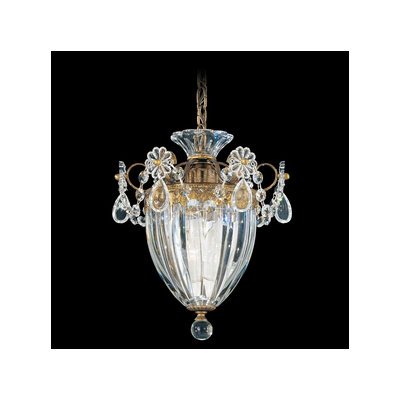 Bagatelle 1 Light Pendant Size: 12.5 H Finish: Heirloom Gold with Handcut Crystals