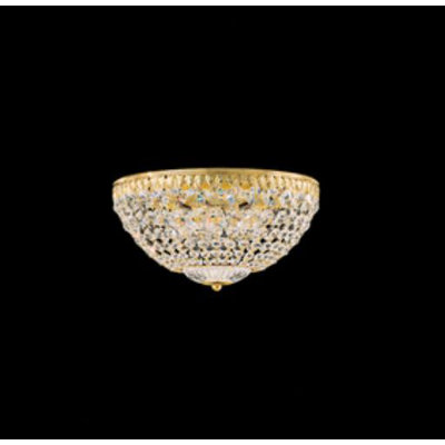 Petit Crystal Flush Mount Size / Finish / Crystal Grade: 6.5 H x 12 W x 12 D / Gold / Spectra Swarovski