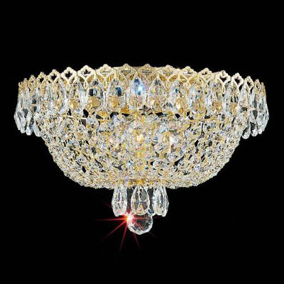 Camelot Flush Mount Size / Finish: 7 H x 11 W x 11 D / Black Pearl