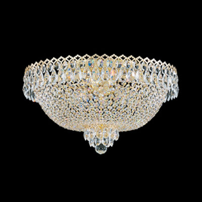 Camelot Flush Mount Size / Finish: 11 H x 19.5 W x 19.5 D / Special Gold