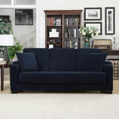 Handy Living C12-S1-VBL59 Olivia Convert-a-Couch Sleeper Sofa