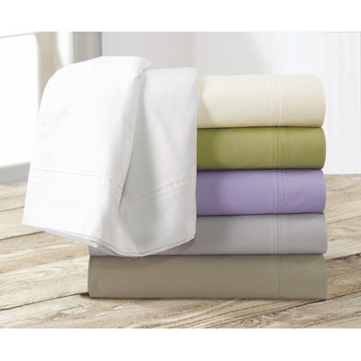 http://jenniferasperstyle.blogspot.com/2015/07/college-dorm-furniture-storage-and.html 350 Thread Count Egyptian Cotton Percale Deep Pocket Sheet Set Size: Queen, Color: White