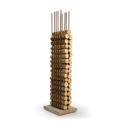 iron wood rack