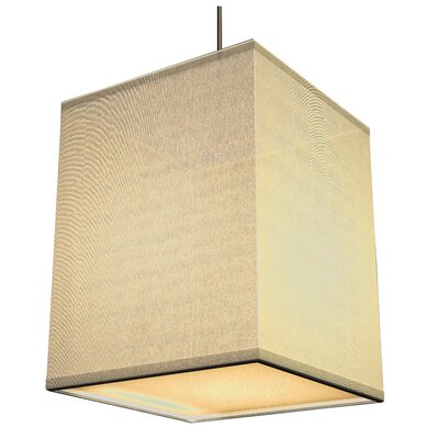 1 Light Pendant Shade Color: Cream