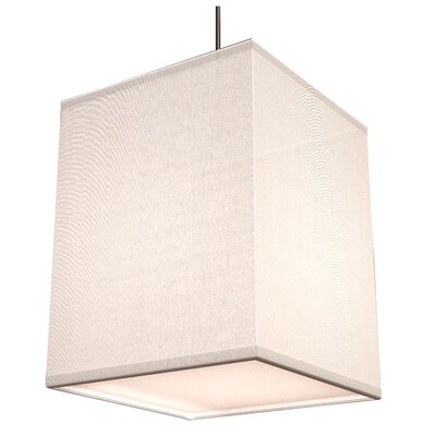 1 Light Pendant Shade Color: White