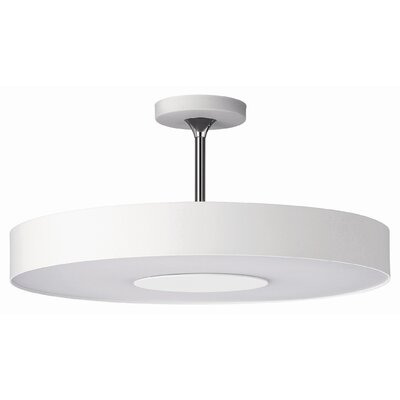 Discus 1 Light Ceiling Lamp Finish: White