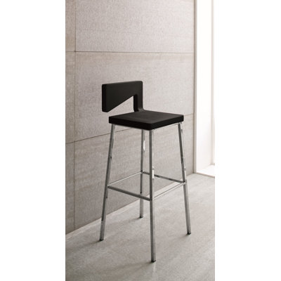 Charme Bar Stool Finish: Black