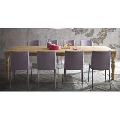 Pasha Extendable Dining Table Size: 30 inch H x 39 inch W x 86 inch - 109 inch D