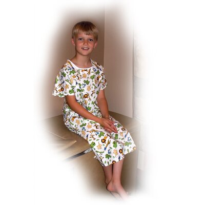 Printed Gown Youth Adaptive Clothing Size: 8 - 10 H image