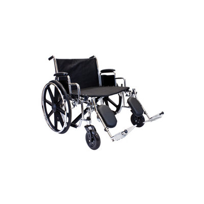 Extra Wide Bariatric Wheelchair Seat Size: 26 W x 20 D, Front Rigging: Elevating Legrest image