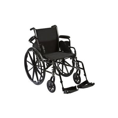 Reliance III Lightweight Wheelchair Front Rigging: Swingaway Footrest, Seat Size: 20 W x 16 D image