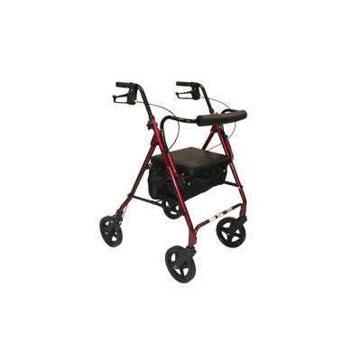 Z800 Rollator with Padded Seat Color: Burgundy image