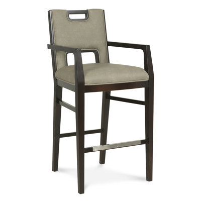 32 inch Bar Stool Upholstery: Navy