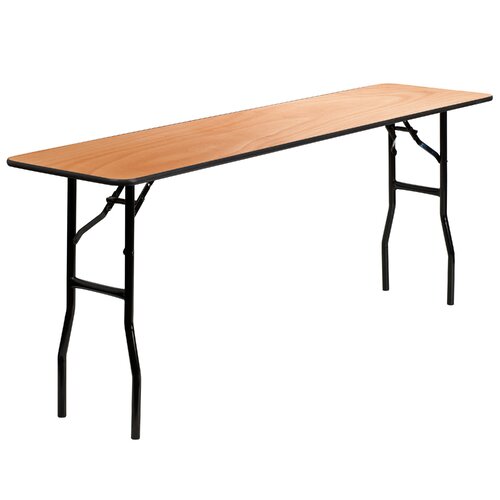 FlashFurniture 72 Rectangular Folding Table YT WTFT18X72 TBL GG