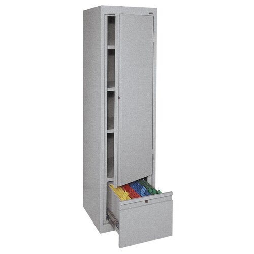 Sandusky System Series Single Door Storage HADF171864 Finish Multi Granite
