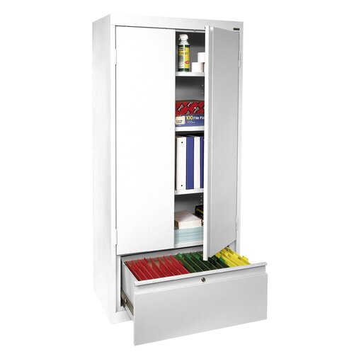 Sandusky System Series Storage Cabinet HADF301864 Finish White