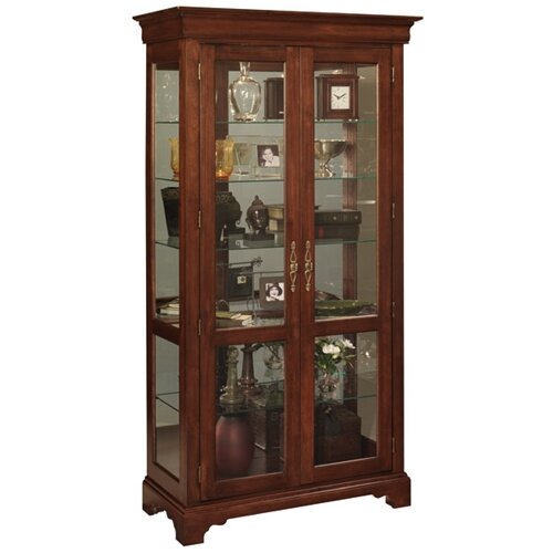 Jasper Cabinet Chateau Curio Cabinet P600 00 Finish Dark Cherry On