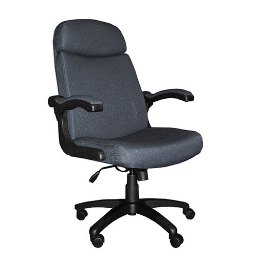 Mayline Comfort High Back Office Chair with Arms 6446AG Finish Gray Fabric