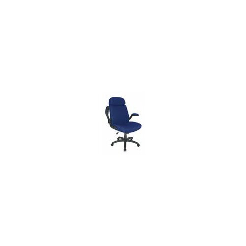 Mayline Comfort High Back Office Chair with Arms 6446AG Finish Blue Fabric