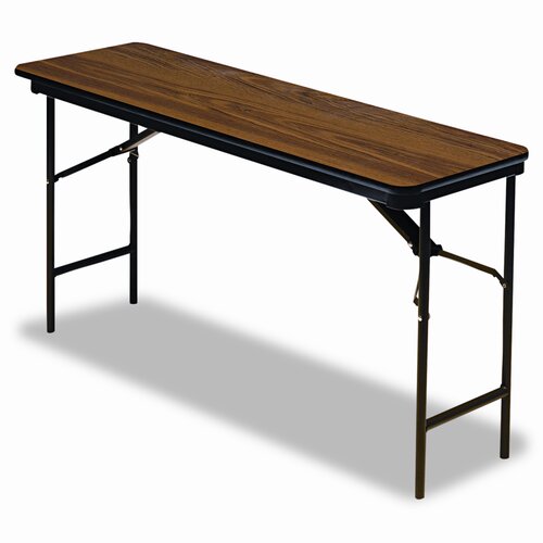 Iceberg Enterprises Wood Rectangular Folding Table 55274 / 55275 / 55277 Fini