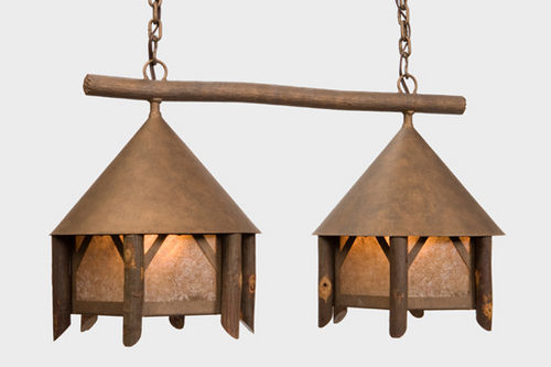 Campromise Double Anacosti Light Pendant Finish: Architectural Bronze, Shade / Lens: Bungalow Green