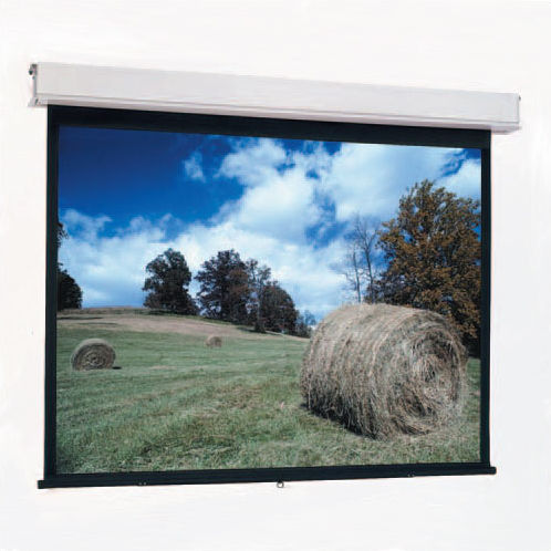 Projector Screens Advantage Black Manual Projection Screen Features: -Advantage Manual collection.-Pull cord included.-With CSR.-AV Format.-Ceiling recessed manually operated screen.-Finished case edges provide a clean look and comfortable build-in of ceiling tiles.-UL Plenum rated case.-Quiet, controlled scr...