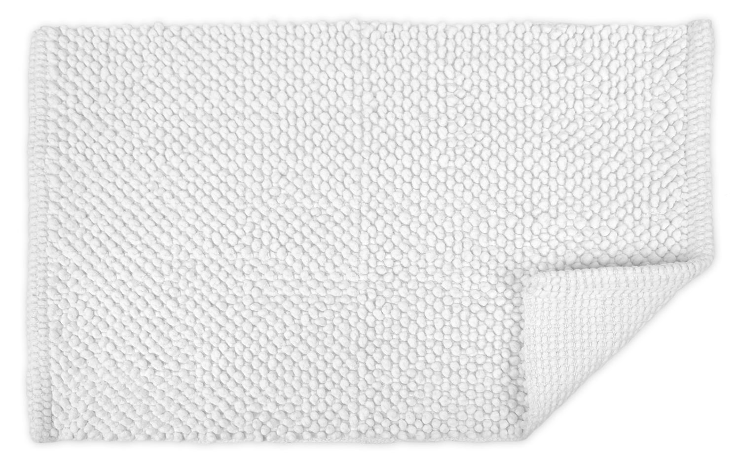 Torino Popcorn Bath Rug Color: White