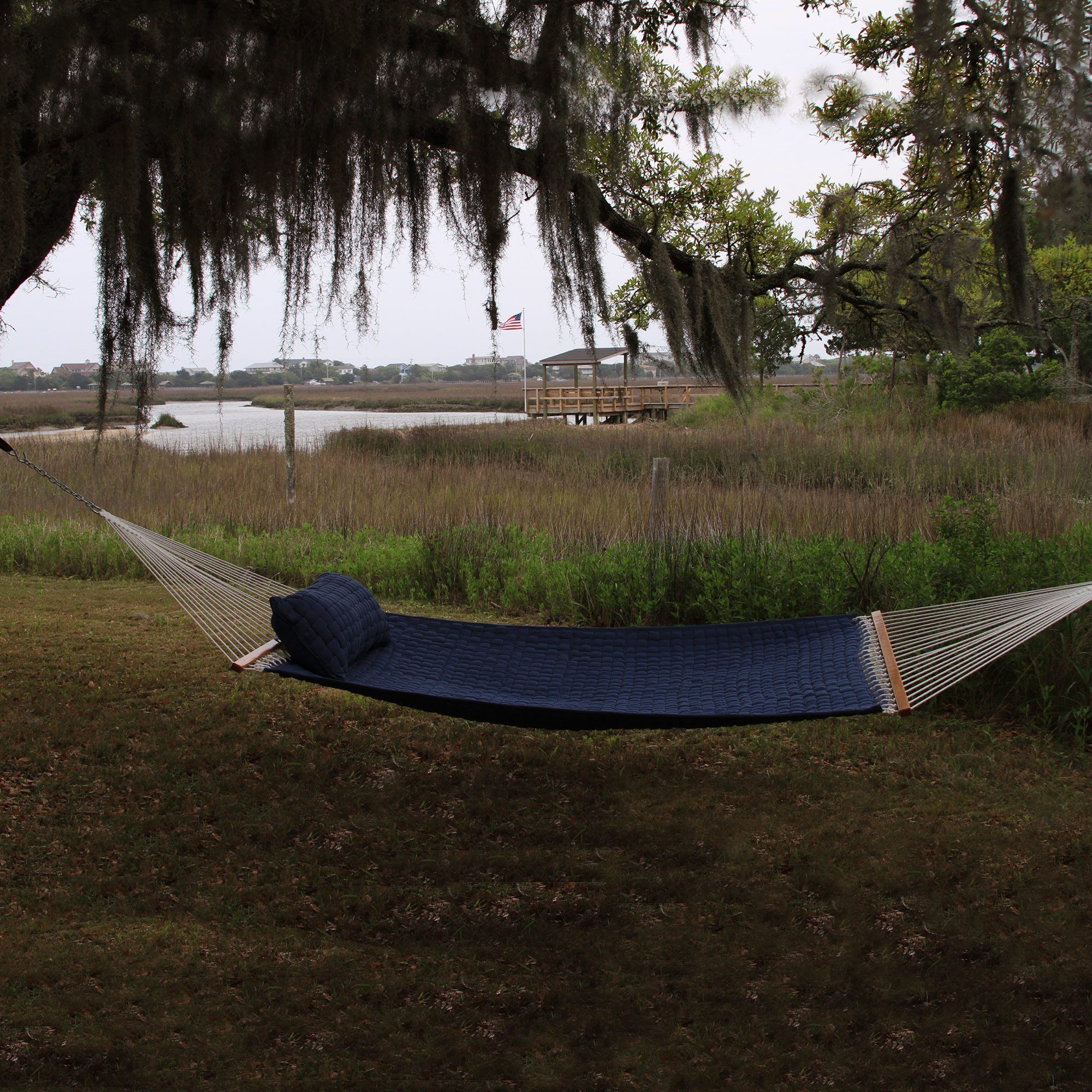 Edgebrooke Large SoftWeave Cotton Tree Hammock Color: Blue
