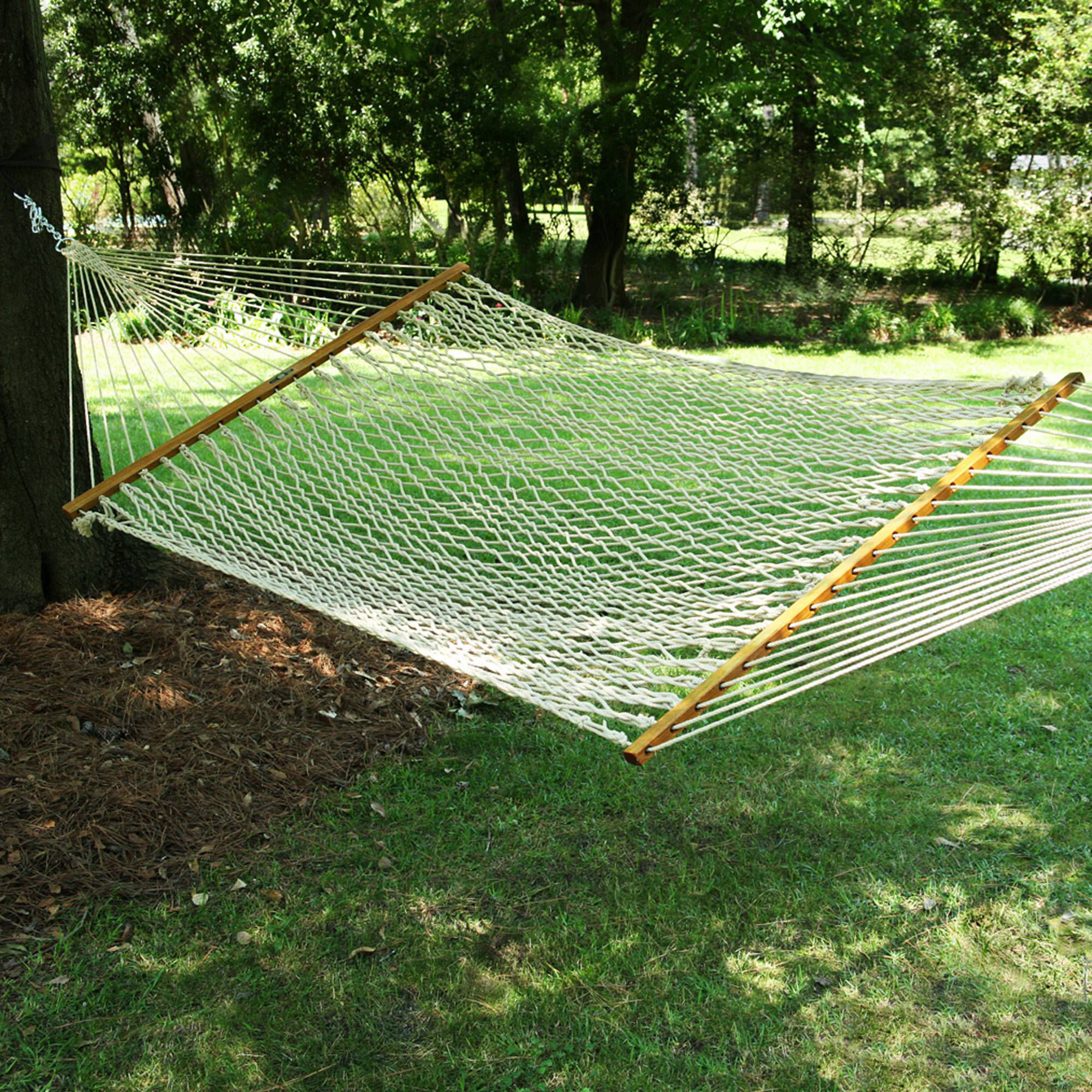 Edmonds Large Original DuraCord Rope Tree Hammock Color: Oatmeal, Size: 180