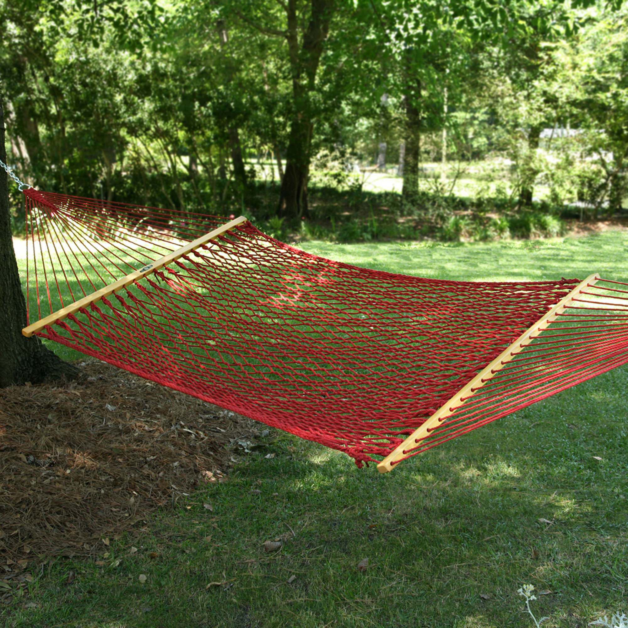 Edmonds Large Original DuraCord Rope Tree Hammock Color: Garnet, Size: 180