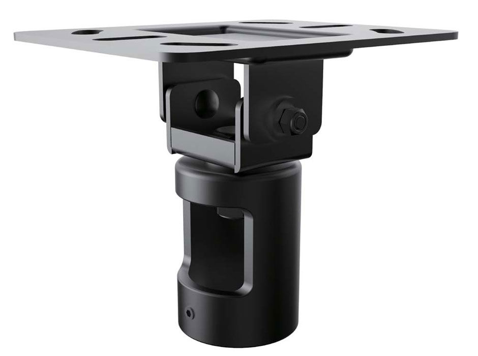 TV Mounts Cathedral Ceiling Plate for 1.5 Features: -Designed for angled ceiling installations.-Cable management port.-Adjusts from 0 to 80 degree tilt.-Mounting hardware included.-RoHS compliant.-Works with all manufacturers mounting systems with 1.5