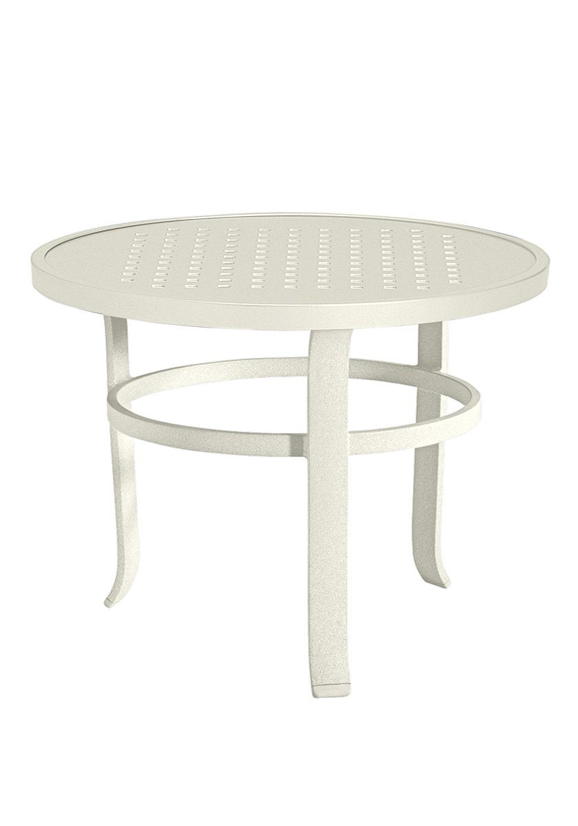 Patio Tables Boulevard Aluminum Coffee Table Features: -Round shape.-Boulevard collection.-Made in the USA.-Modern style.-Product Type: Coffee Table.-Outer Frame Material: Metal -Outer Frame Material Details: Aluminum.-Outer Frame Wood Construction Type Details: .-Outer Frame Wood Species: ..-Co...