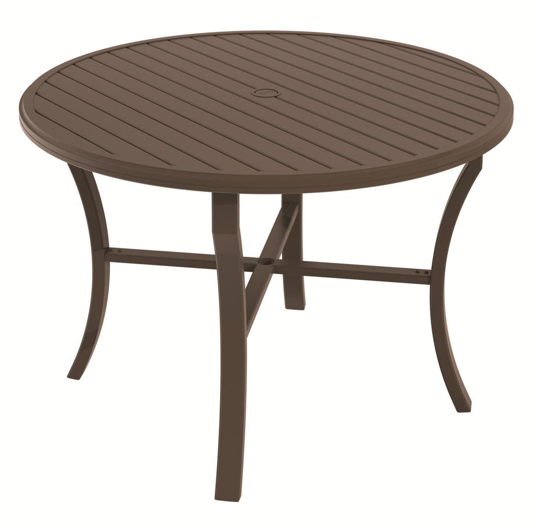 Banchetto Counter Height Aluminum Dining Table Frame Color: Shell, Size: 54