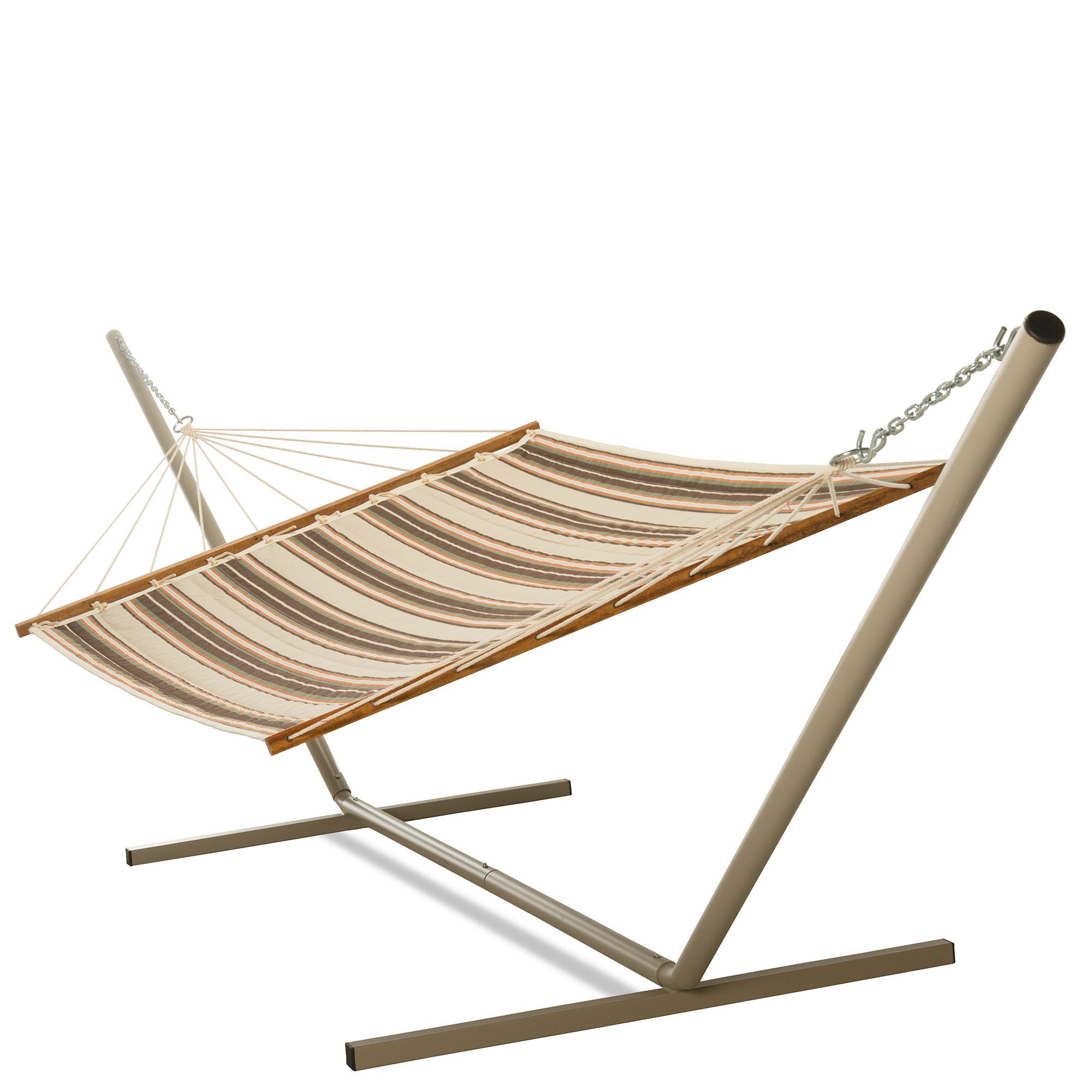 Ecklund Polyester Tree Hammock Color: Brown/Orange