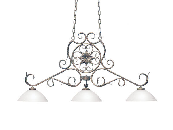Pendant Lights Christabel 3-Light Pendant Features: -Contemporary style.-Glass and steel shade.-Medium socket type.-White shade.-Made in the USA.-Fixture Design: Kitchen Island.-Number of Lights: 3.-Number of Tiers: .-Finish: .-Style: Traditional;Antik.-Shade: -Shade Material: Glass.-Shade Co...