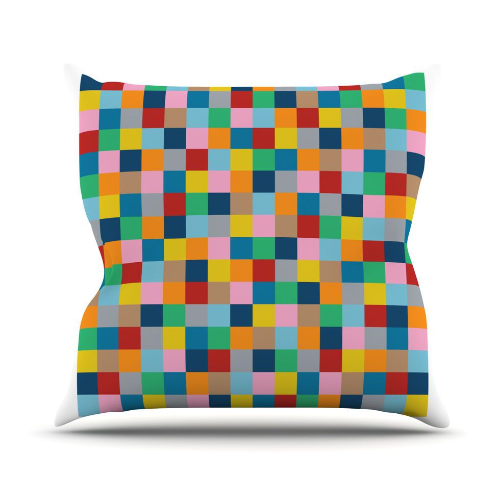 Accent Pillows Colour Blocks Zoom Throw Pillow Rest among the art you love. Transform your hang out room into a hip gallery, that's also comfortable. With this pillow you can create an environment that reflects your unique style. It's amazing what a throw pillow can do to complete a room. (KESS is...