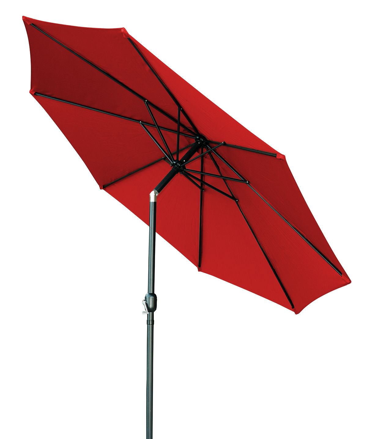 Piatt Tilt Crank Patio 10' Market Umbrella Color: Red