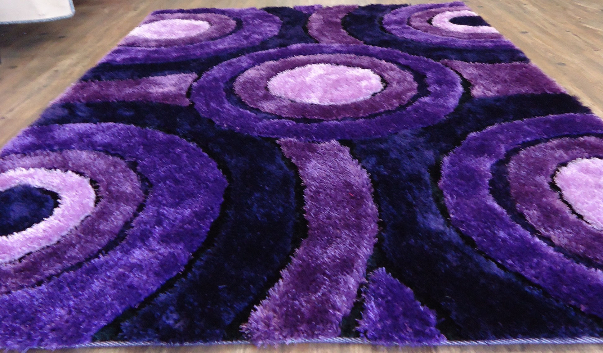 Queanbeyan Shaggy Hand-Tufted Lavender Area Rug
